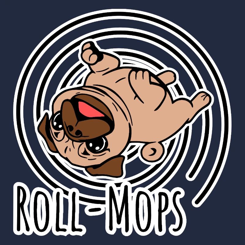 Rollender Mops - Ein Roll-Mops