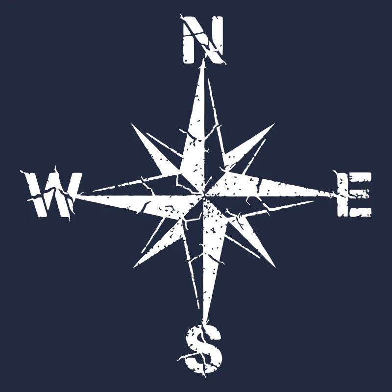 Compass Wind Rose Grunge Vintage Vector