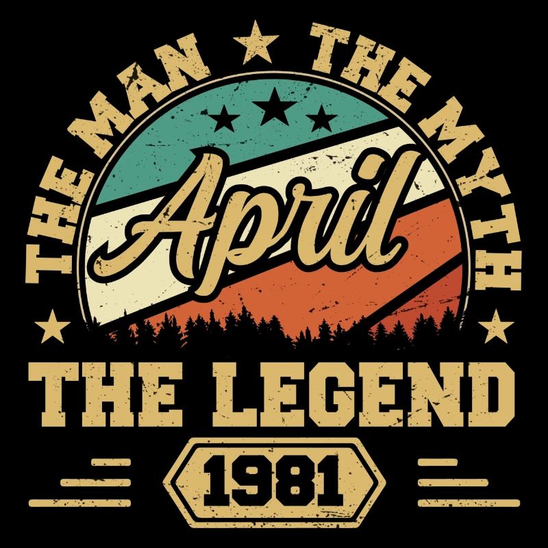 Né En Avril 1981 Drôle D’anniversaire Rétro