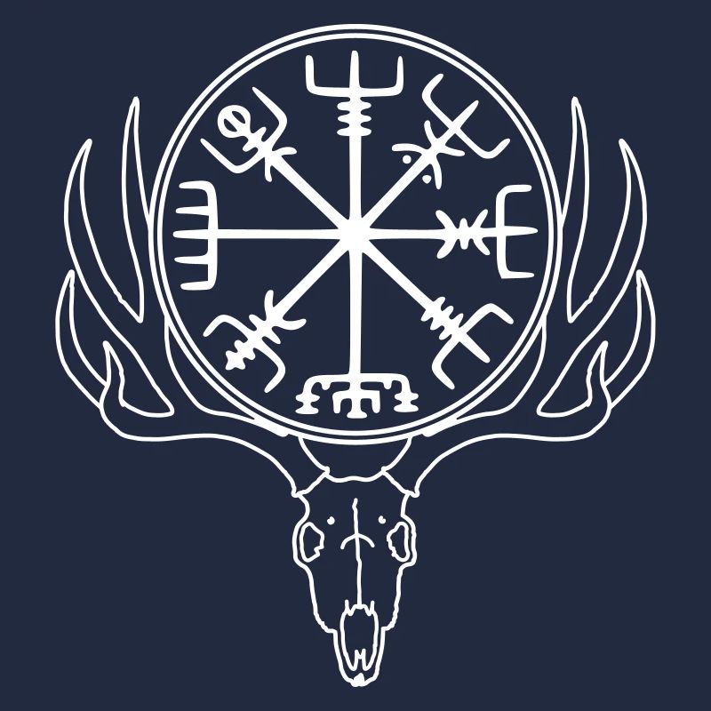 Vegvisir Schädel, Wikingerkompass