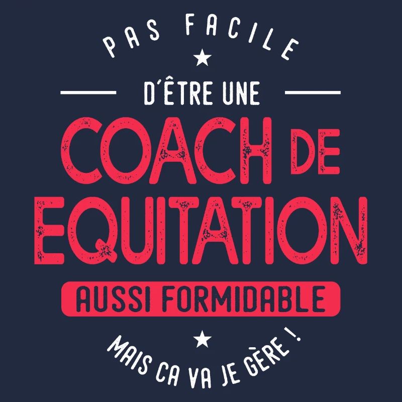 coach Equitation formidable cadeau humour cheval