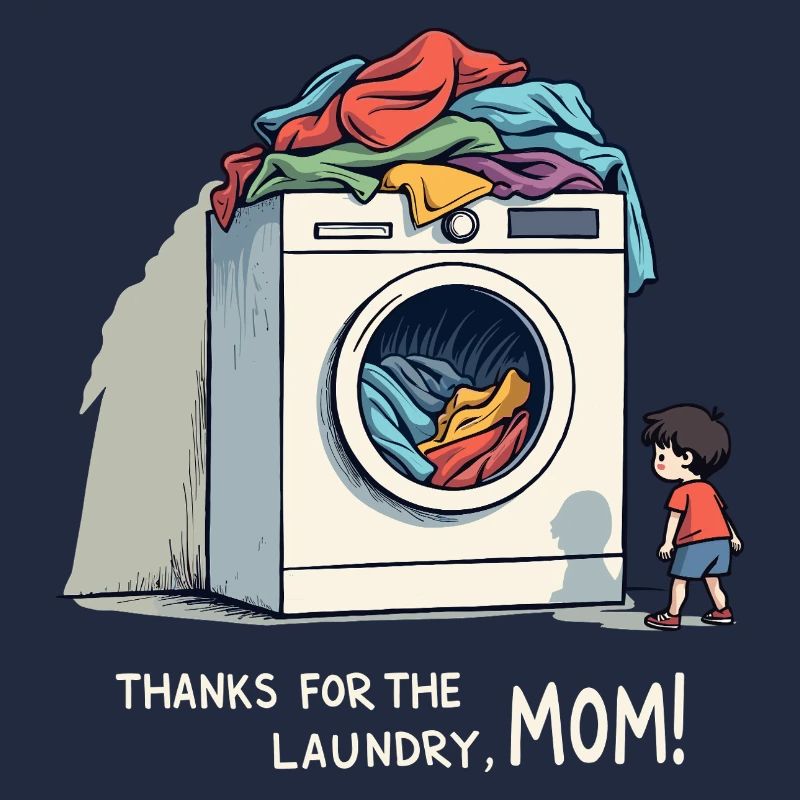 Merci pour la lessive, maman !