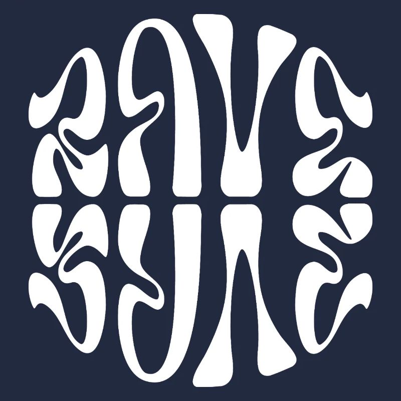 Conception typographique de musique rave