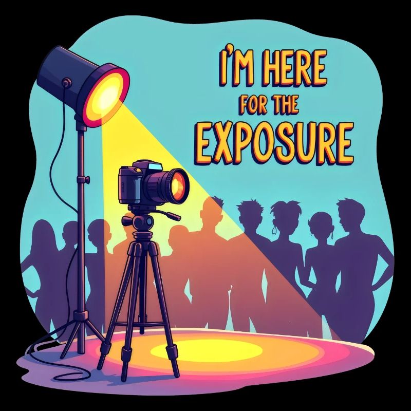I'm Here For The Exposure Fotograph Videograph