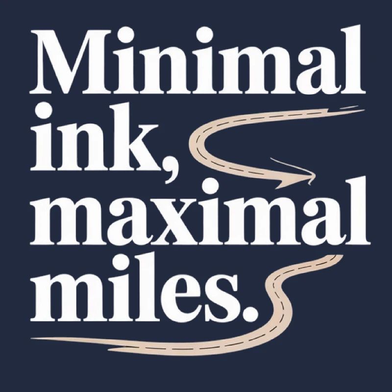 Minimal Ink Maximal Miles GIS Road Map