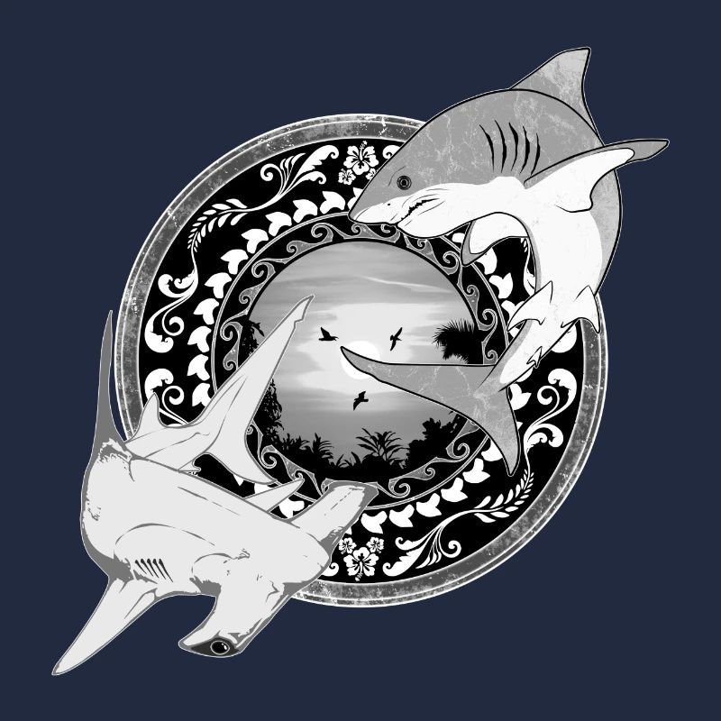 Hammerhead Great White Shark Hawaiian