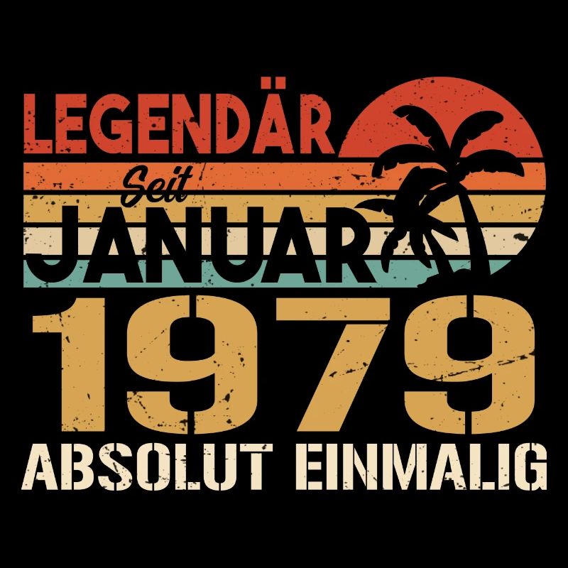 Geburtstagsgeschenk geboren im Januar 1979