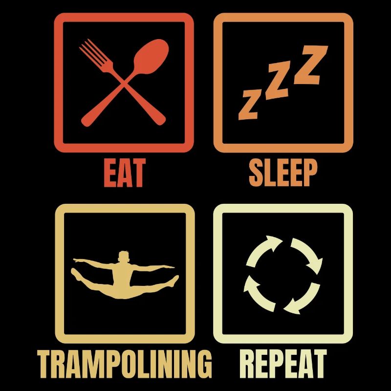 Manger Sommeil Trampoline Répéter