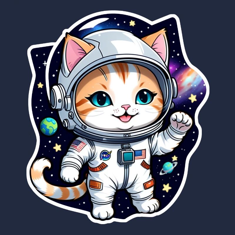 Astronaut Cat - Space
