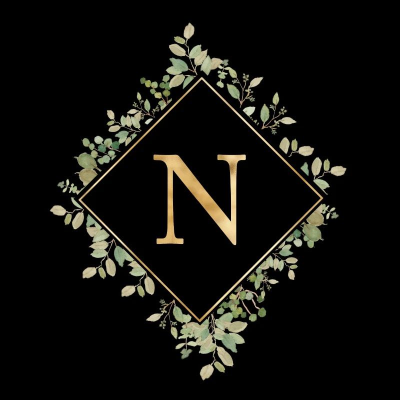 N Monogramm Eukalyptus Kranz