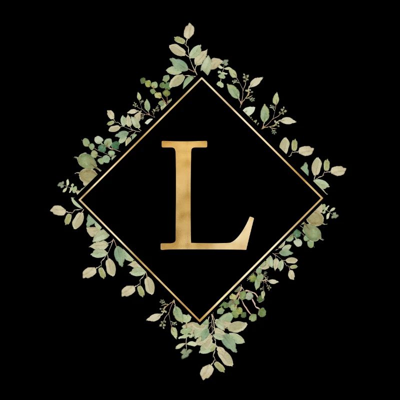 L Monogram Eucalyptus Wreath