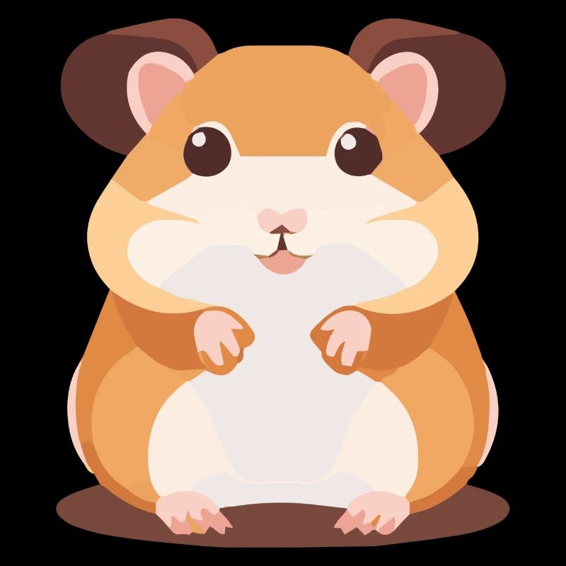 Hamster mignon avec de grands yeux