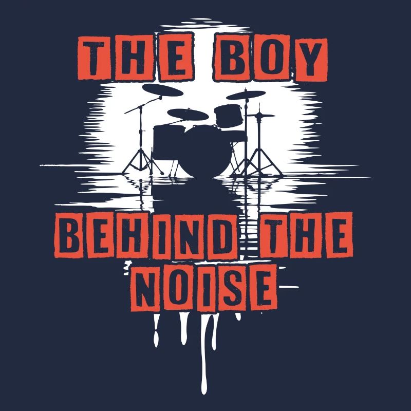 Drummer Boy Schlagzeuger Drumset Silhouette