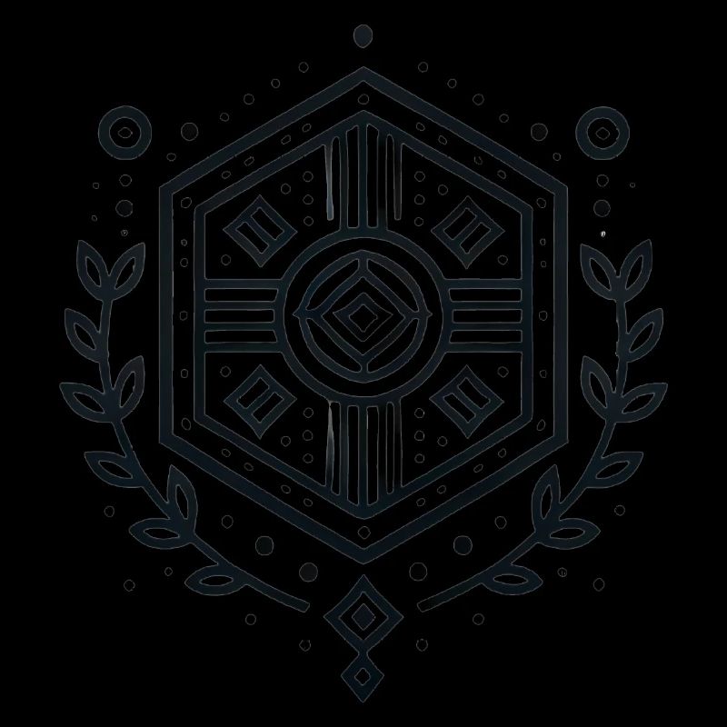 Minimalist Geometric Shield Badge