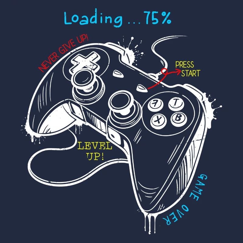 Art de la manette de style de jeu rétro