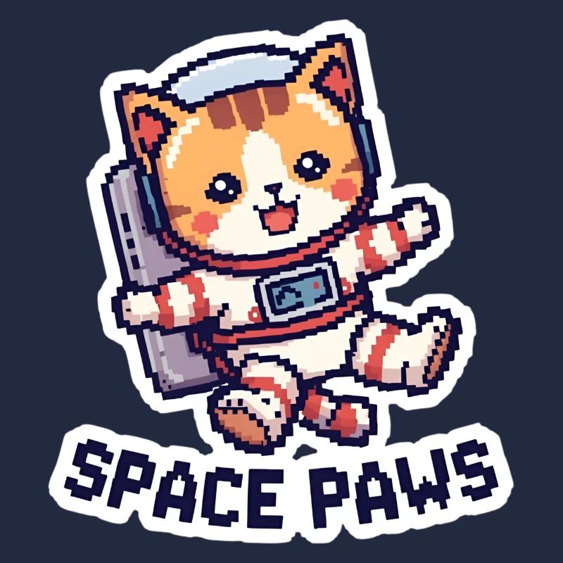 Space Paws – Pixel Cat in Space