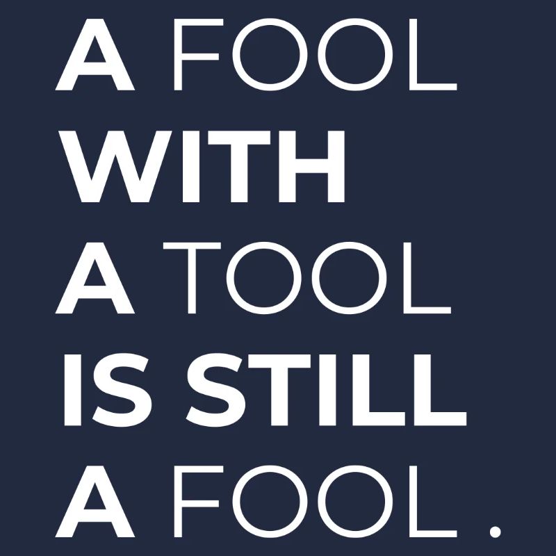 Toolwise Fool: Bold Typography