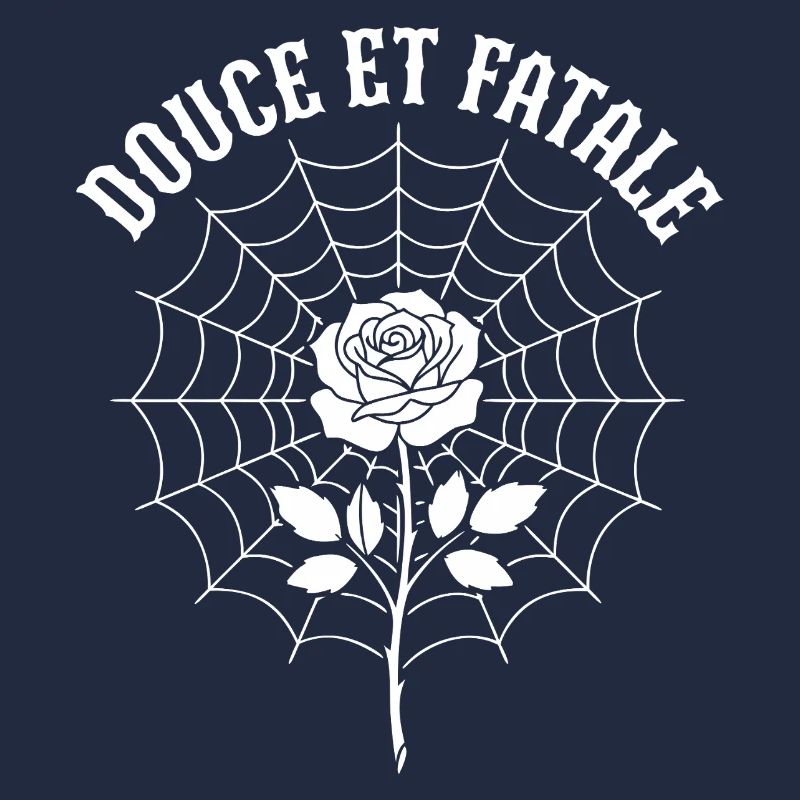 Rose au centre du Web araignée
