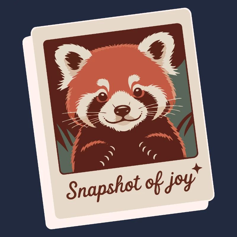 Roter Panda Schnappschuss Freude