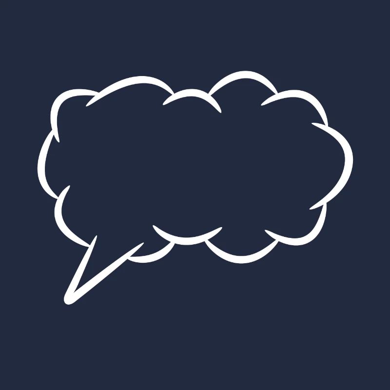 Speech bubble thought bubble