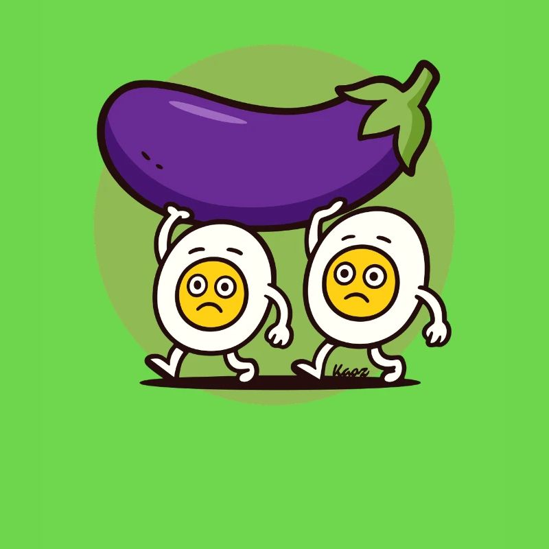 Hard-working eggs bear large eggplant