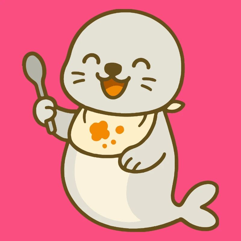 Alimentation avec le bébé phoque