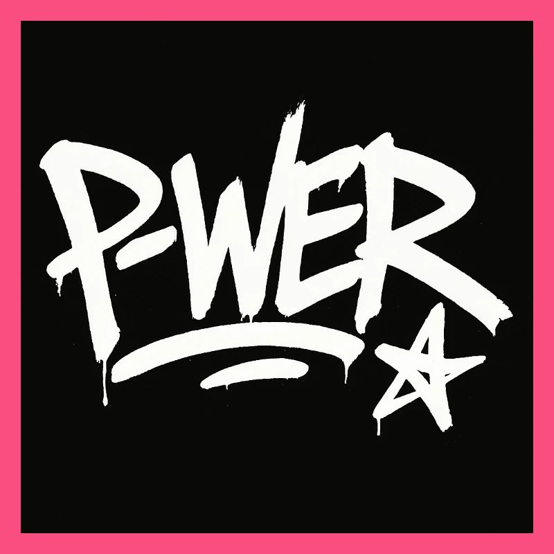 Graffiti Style Power Text Design