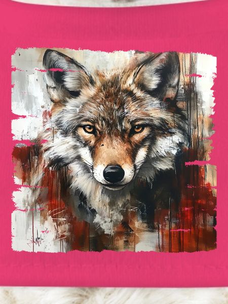 Ausdrucksstarker Wolfporträt Kunstdesign
