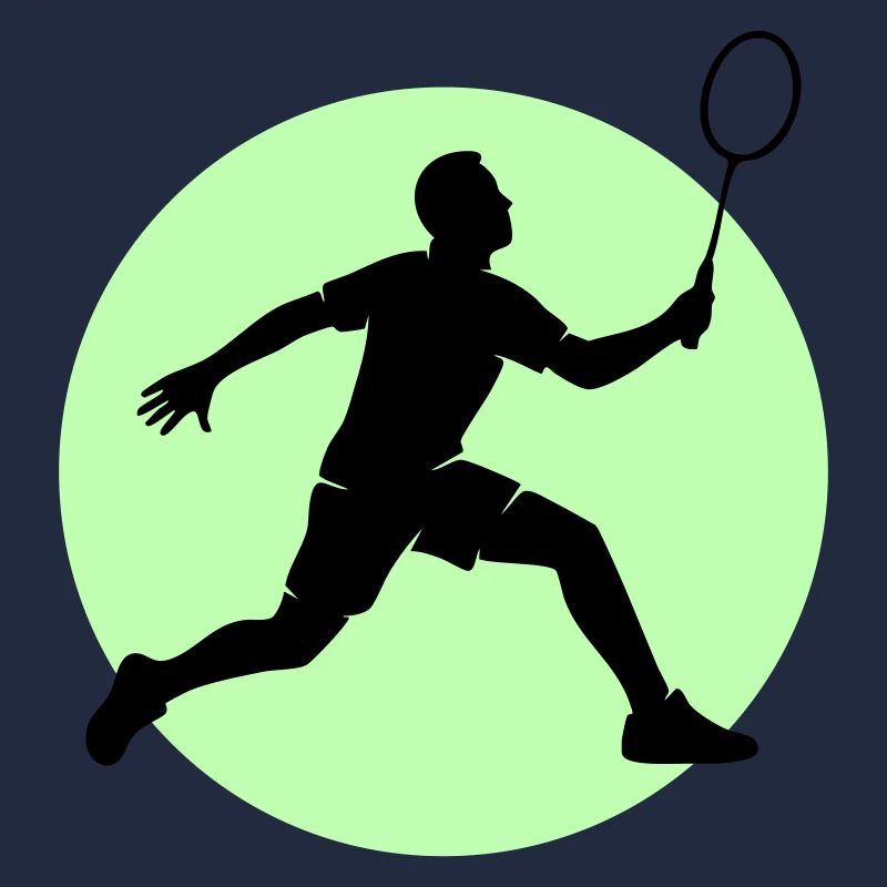 Badminton Spieler Vorhand