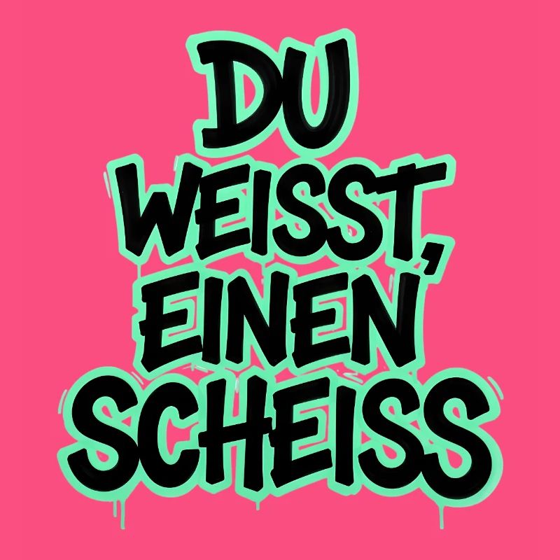 Du weißt, einen Scheiß Graffiti