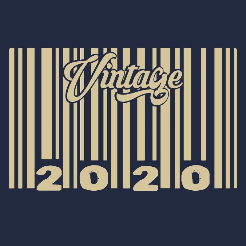 vintage 2020 Barcode 2020: Year 2025.