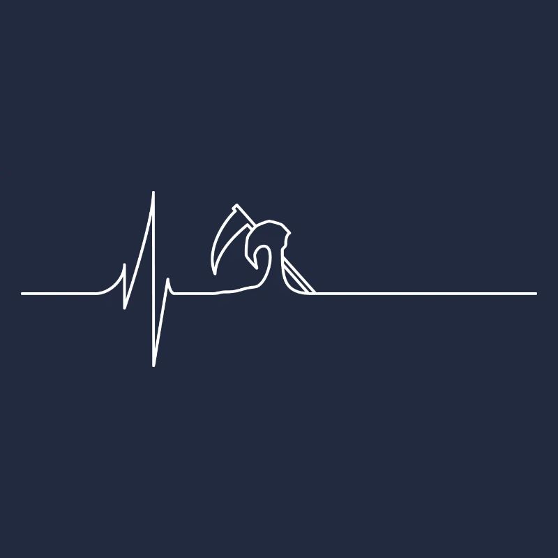 Electrocardiogram - Death - White