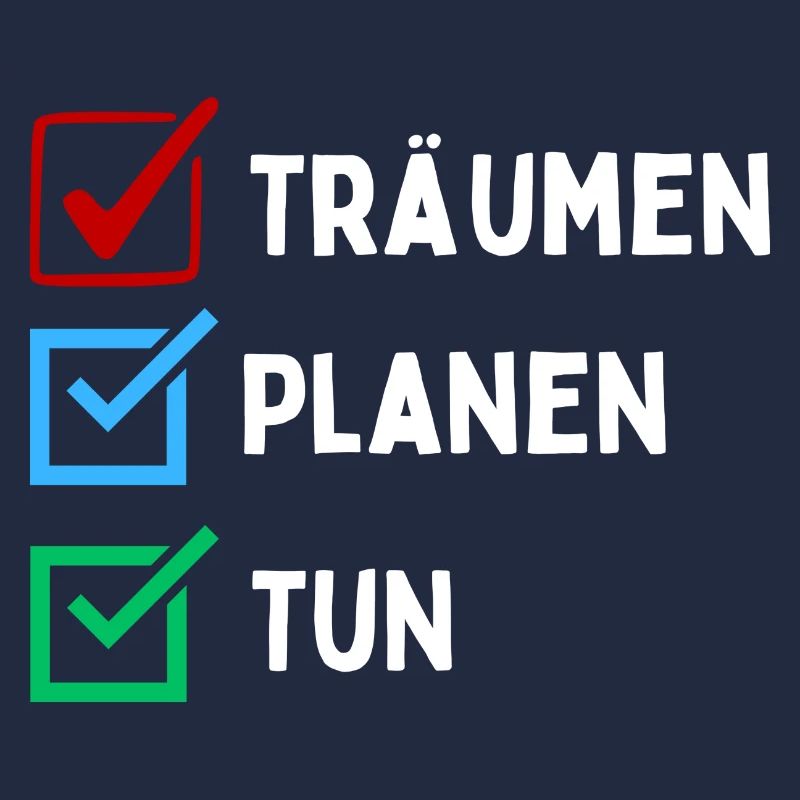 Dreaming Plan Do Checklist Design Colorful Red Blue