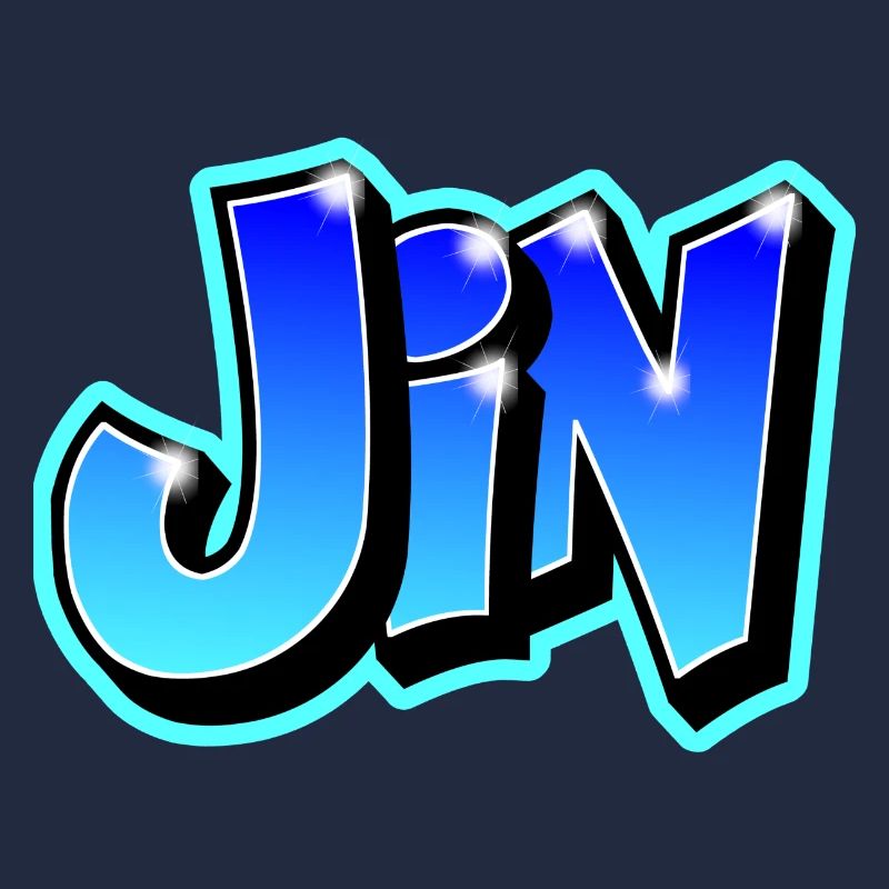 "JIN" graffiti imrimable on any medium