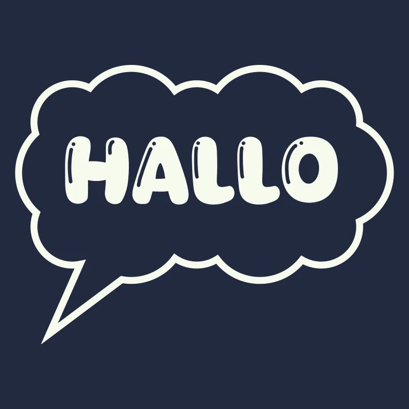Bulle de dialogue Bonjour