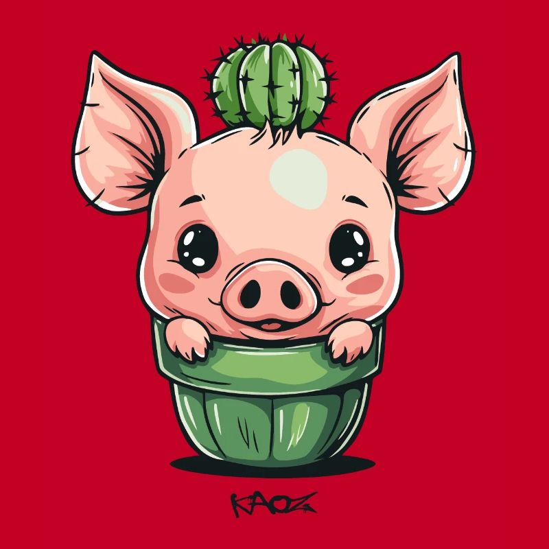 Cochon Cactus mignon