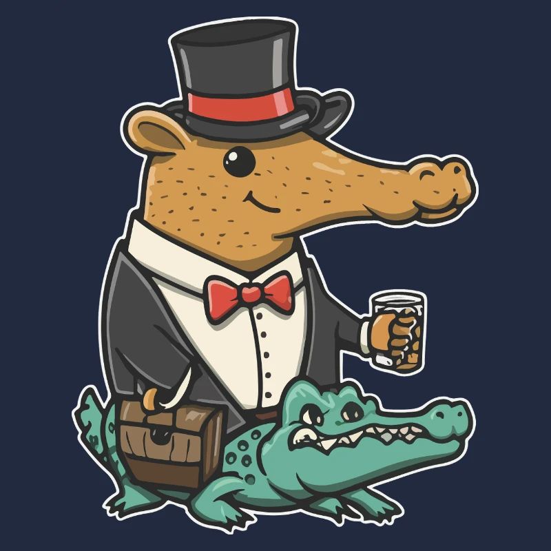 Capybara Dapper Crocodile