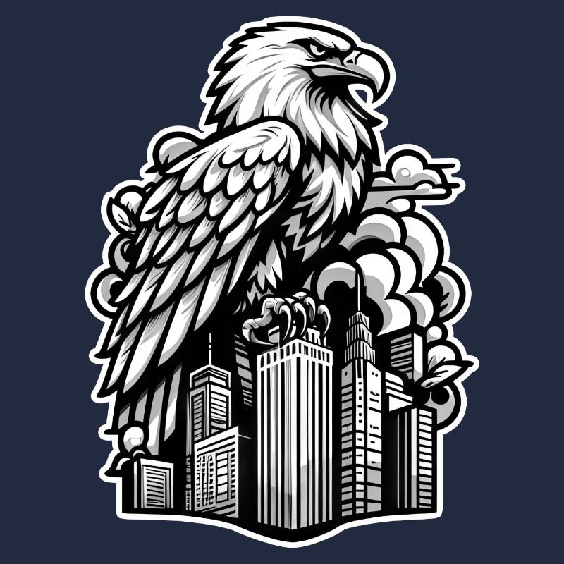 Eagle Outline Illustration