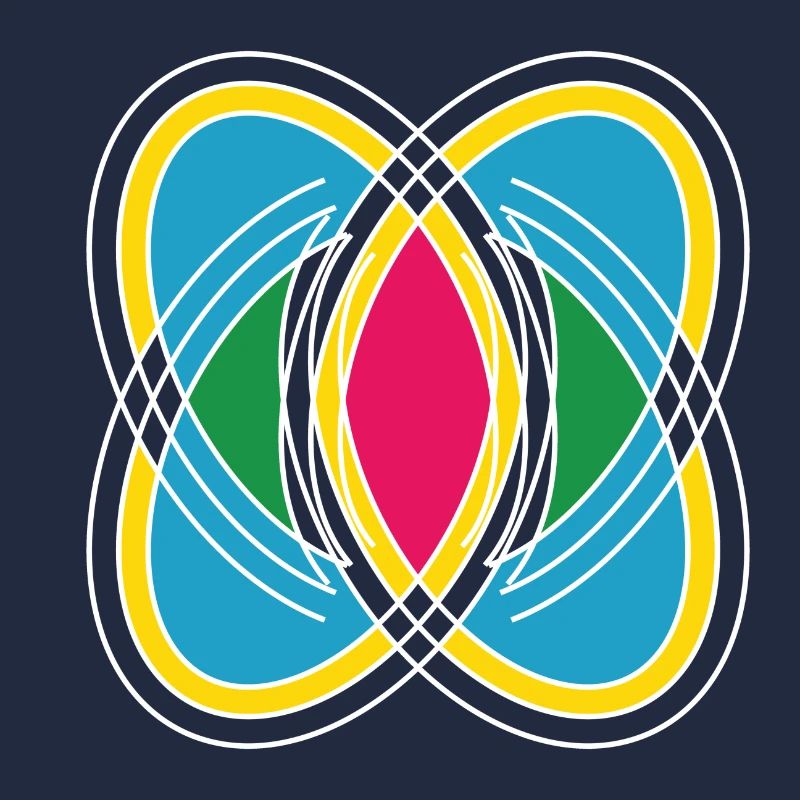 Abstract with different colors and patterns
