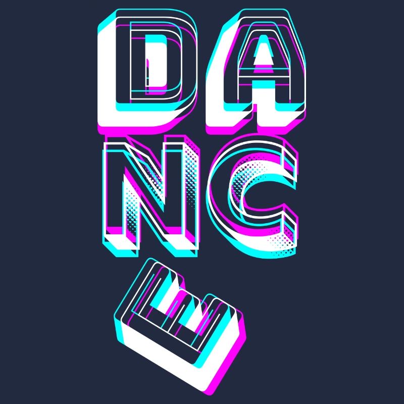 Dance lettering in neon. Dancing Dancer Dancer