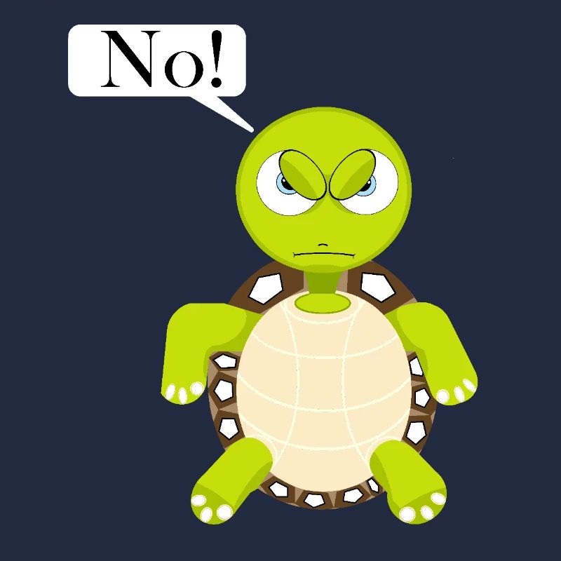 Statement No Schildkröte, Nein Fun Comic, No