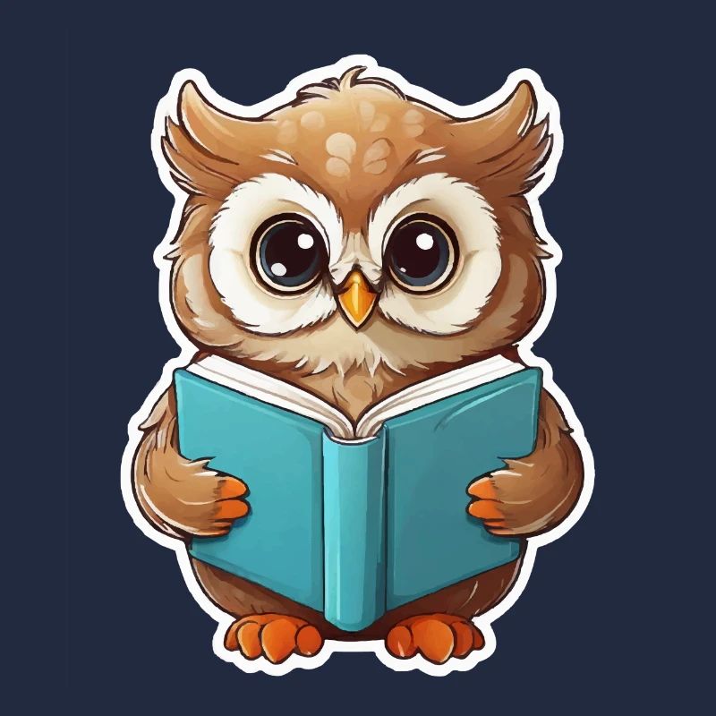 Eule lesen Bücher