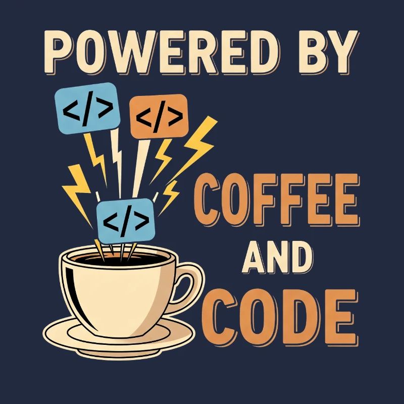 Programmierer Kaffee Motiv Design