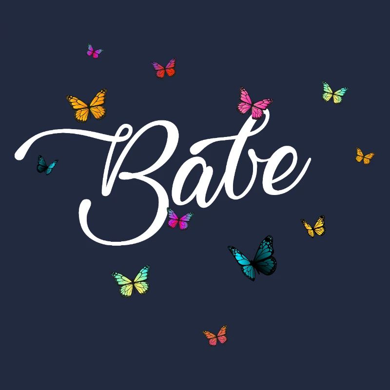 Babe Schmetterlingsmuster auf dunklem Hintergrund