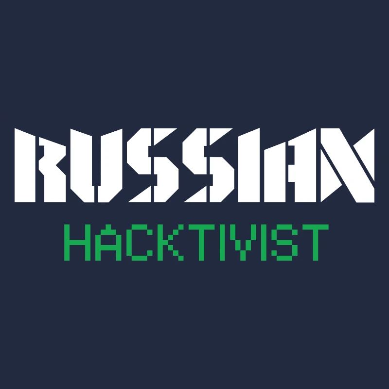 Conception de cybersécurité par hacktiviste russe