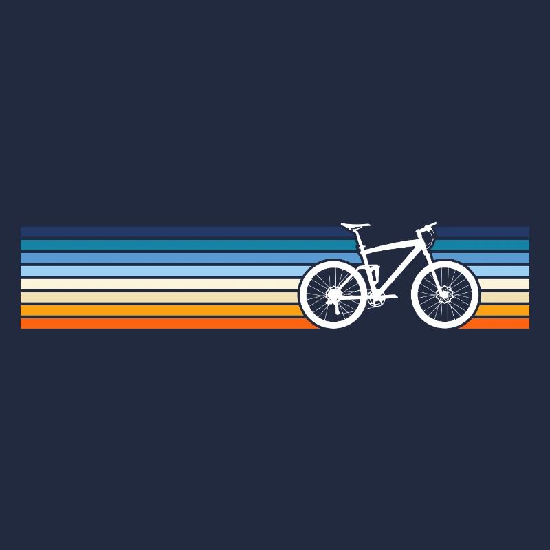 Vibrant Bicycle Sunset Silhouette Design