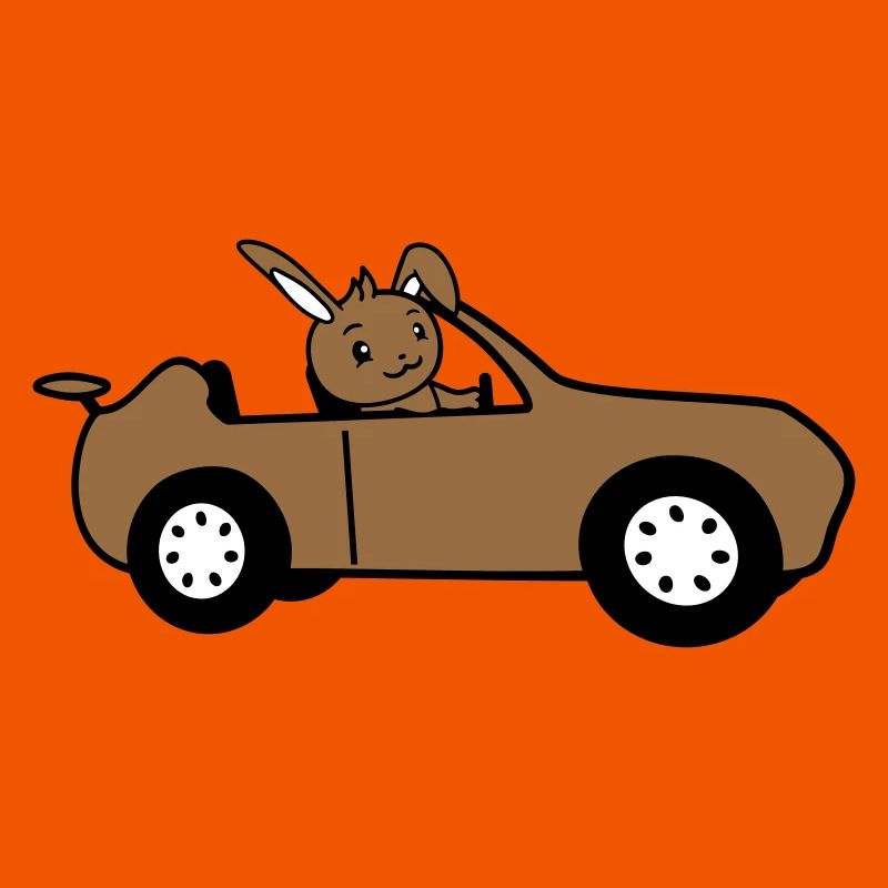 Rabbit Car Fast Driving Driver License