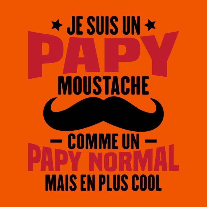 Un papy moustache comme un papy normal