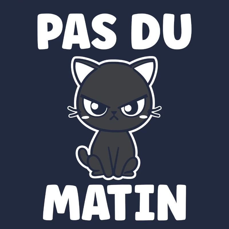Chat grognon Pas du matin
