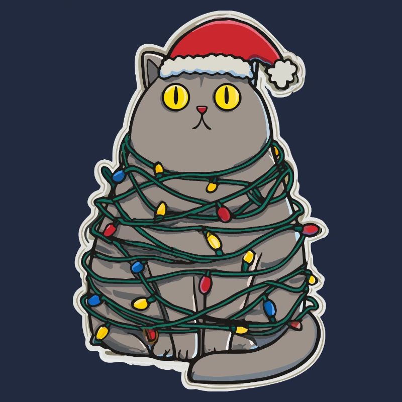 Noël chat maladroit